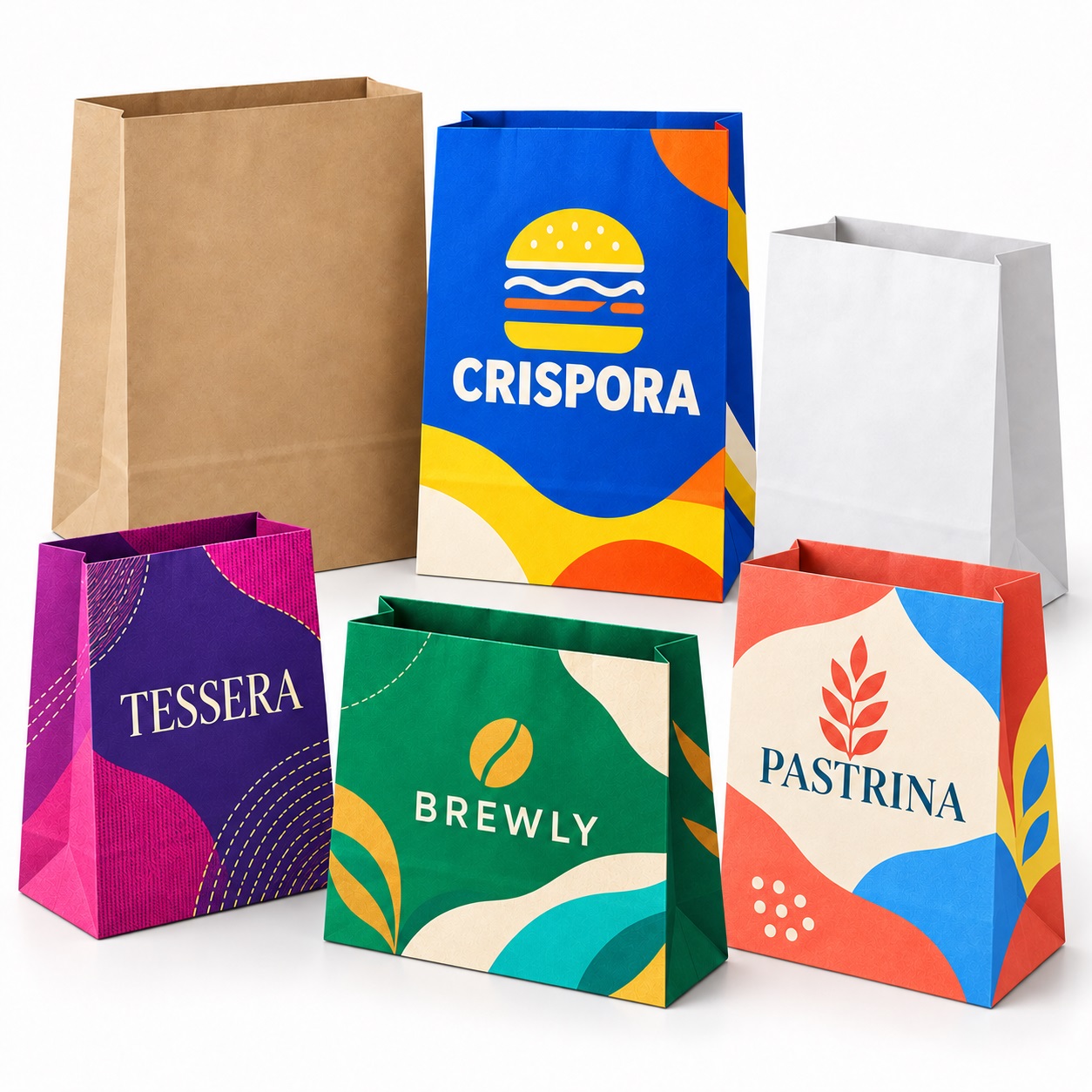 No Handle Kraft Bag