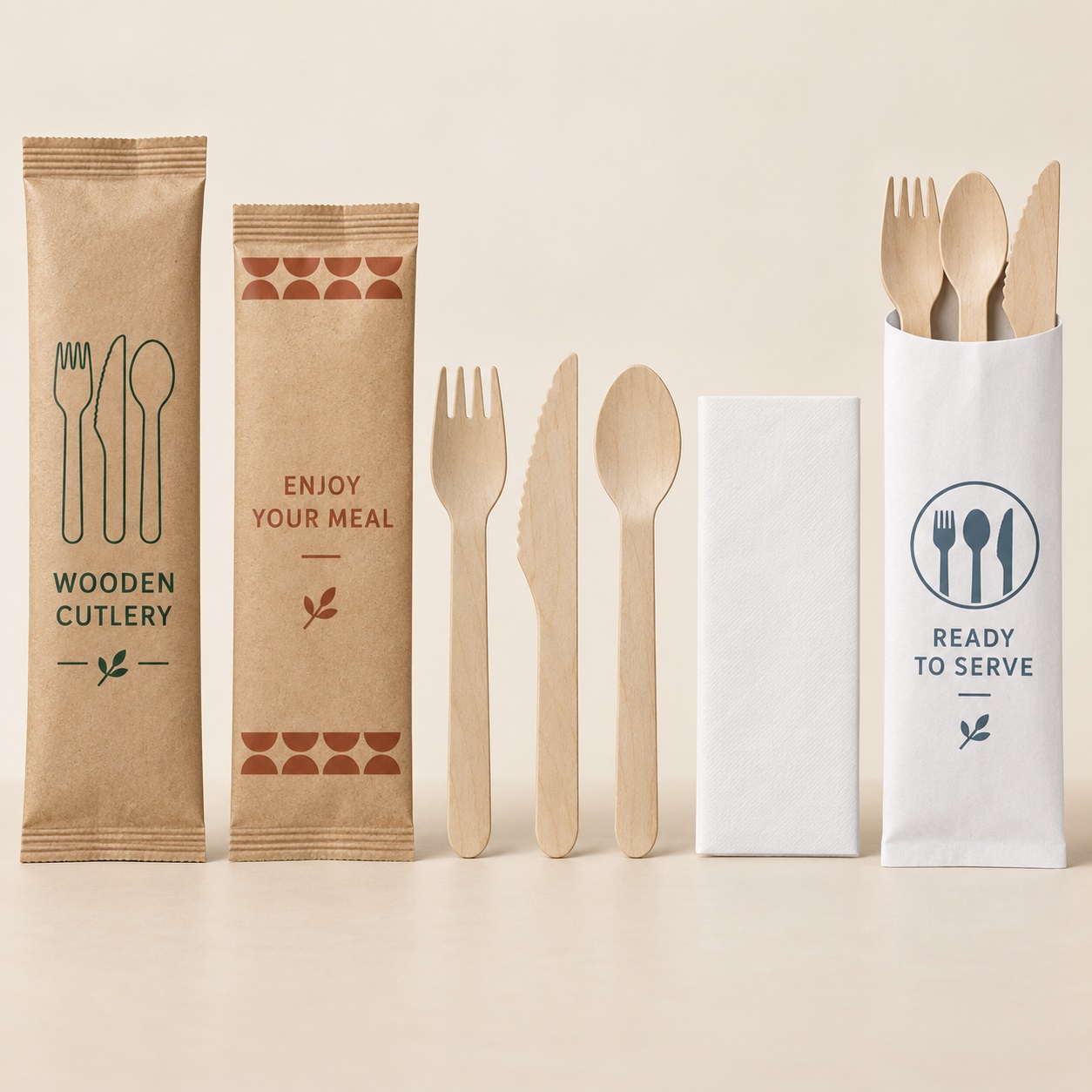 Wooden Serving Set